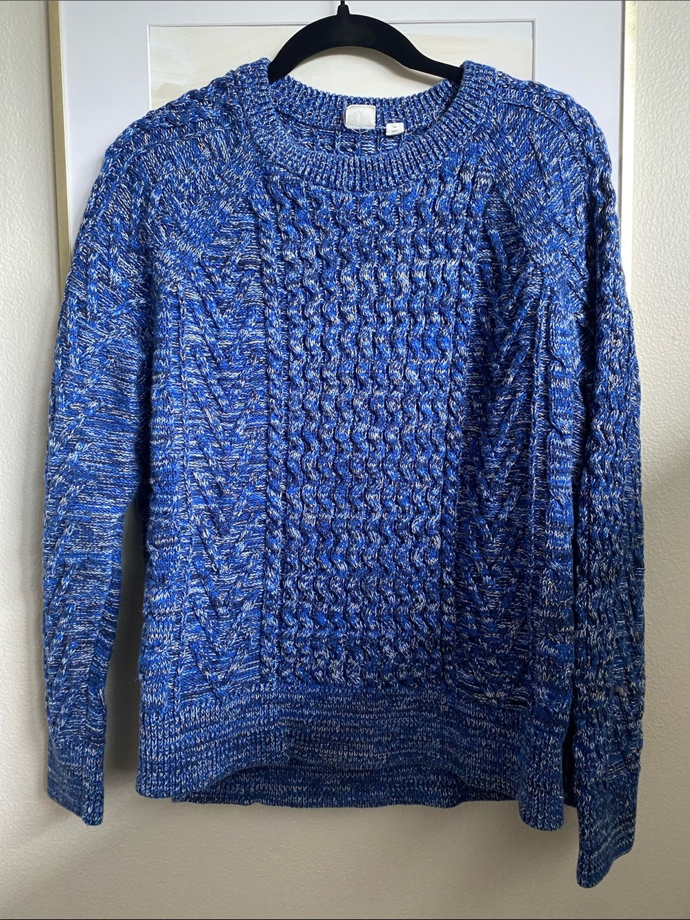 Vintage GAP 100% Cotton Cable Knit Sweater, Sz XL